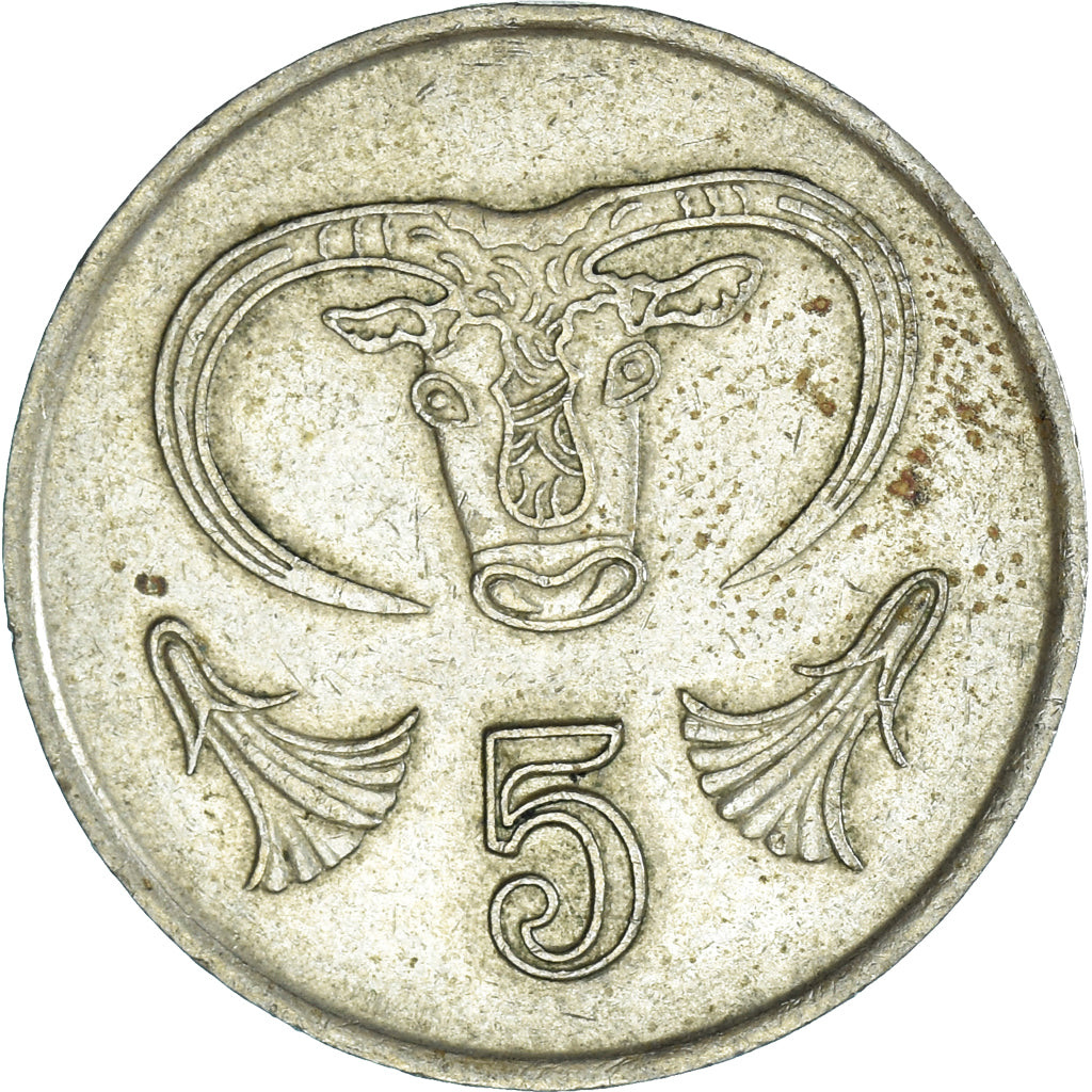Moneta, Cypr, 5 Cents, 1987