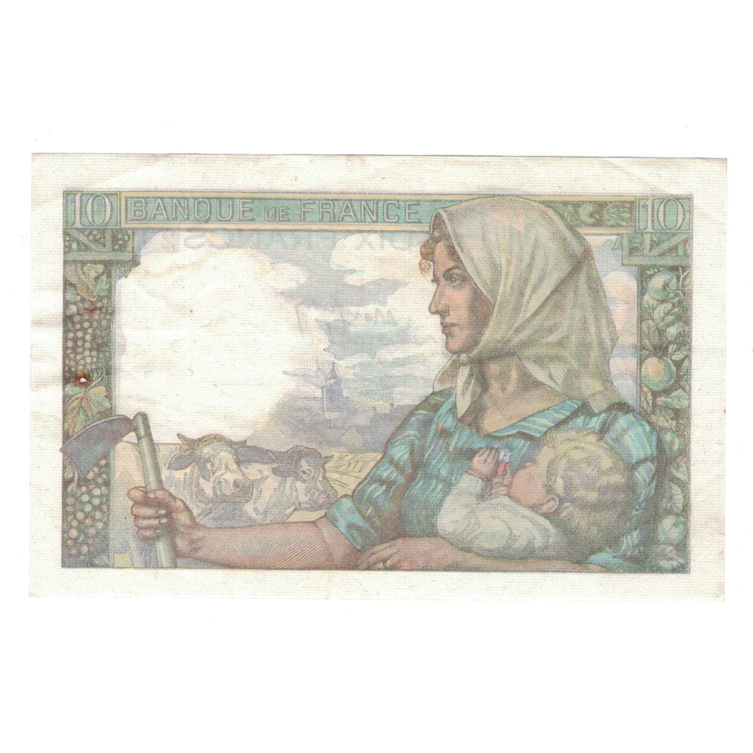 France, 10 Francs, Mineur, 1944, Q.87, TTB, Fayette:8.12, KM:99e