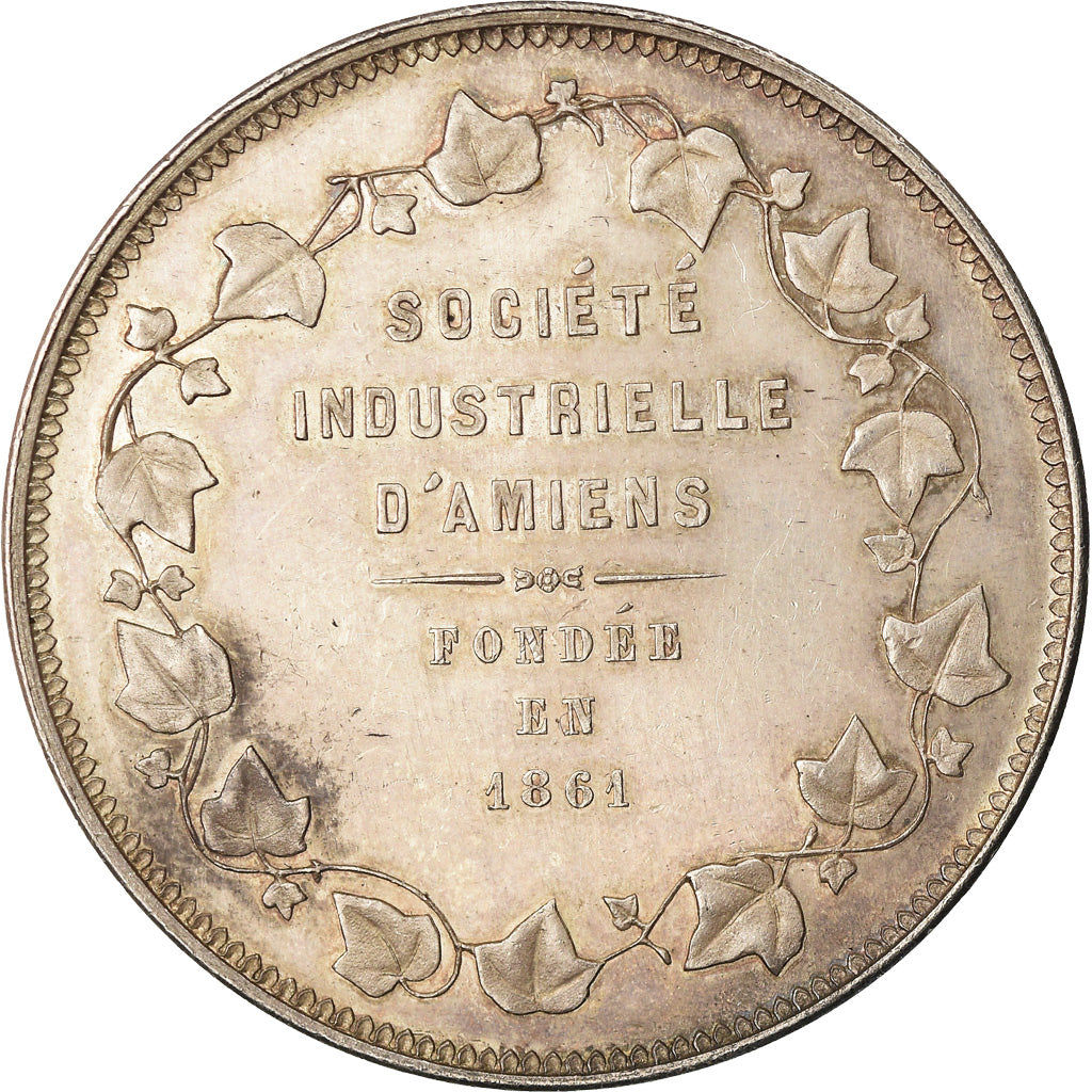 France, Medal, Société Industrielle d'Amiens, Business & industry, 1861