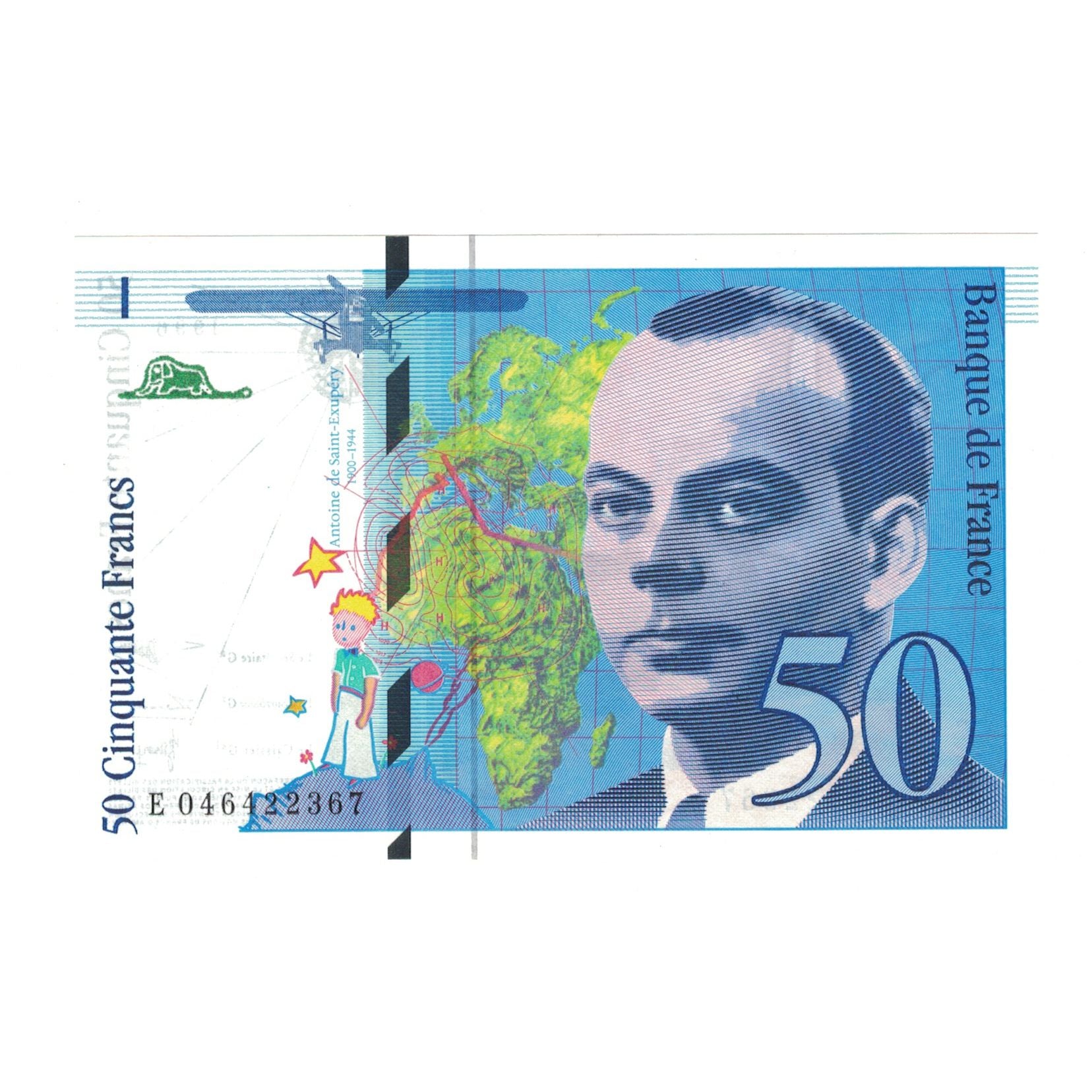 Francia, 50 Francs, St Exupéry, 1996, E046422367, UNC, Fayette:73.3, KM:157Ac