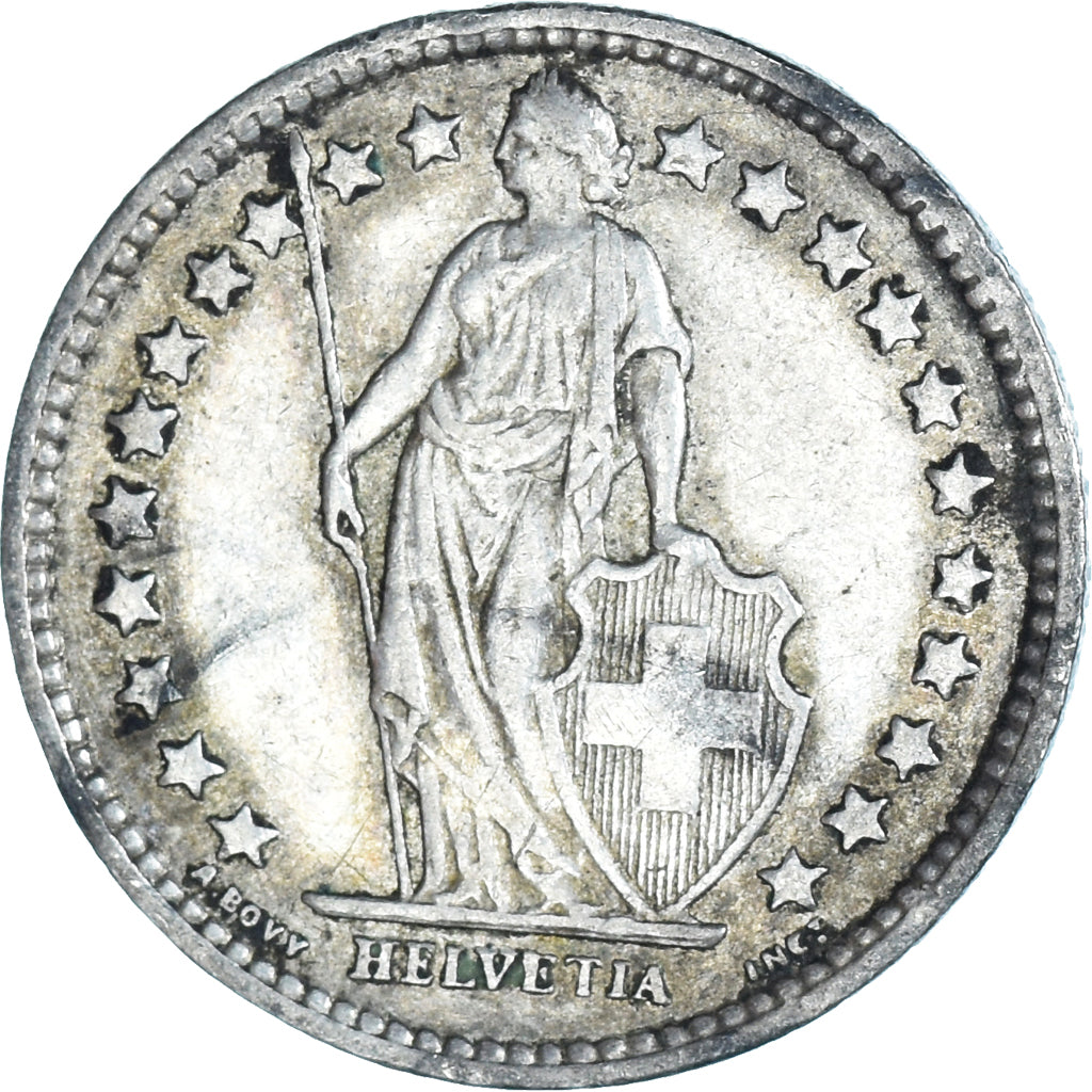 Münze, Schweiz, 1/2 Franc, 1961