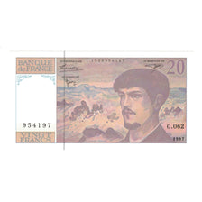 Frankrijk, 20 Francs, Debussy, 1997, O.062, NIEUW, Fayette:66TER.2A62, KM:151i