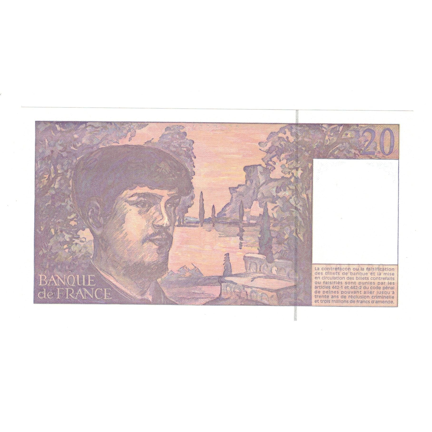 Frankrijk, 20 Francs, Debussy, 1997, O.062, NIEUW, Fayette:66TER.2A62, KM:151i