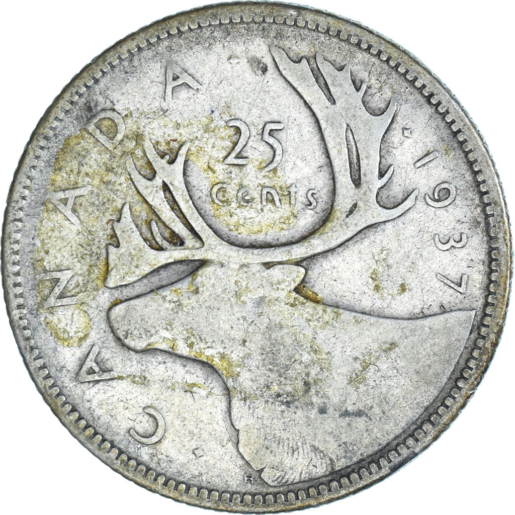 Coin, Canada, 25 Cents, 1937