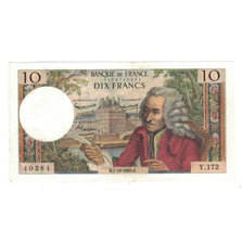 França, 10 Francs, Voltaire, 1965, Y.172, AU(50-53), Fayette:62.16, KM:147a