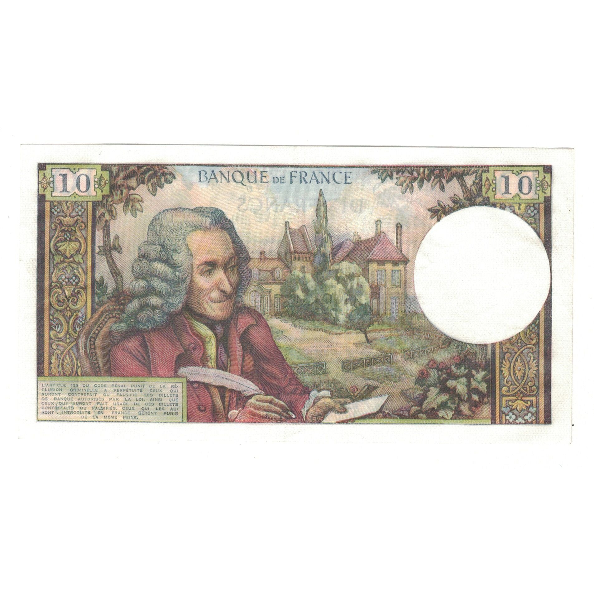 Frankrijk, 10 Francs, Voltaire, 1972, Q.758, SUP, Fayette:62.55, KM:147d