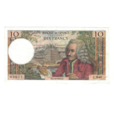 Francja, 10 Francs, Voltaire, 1973, C.946, AU(50-53), Fayette:62.65, KM:147d