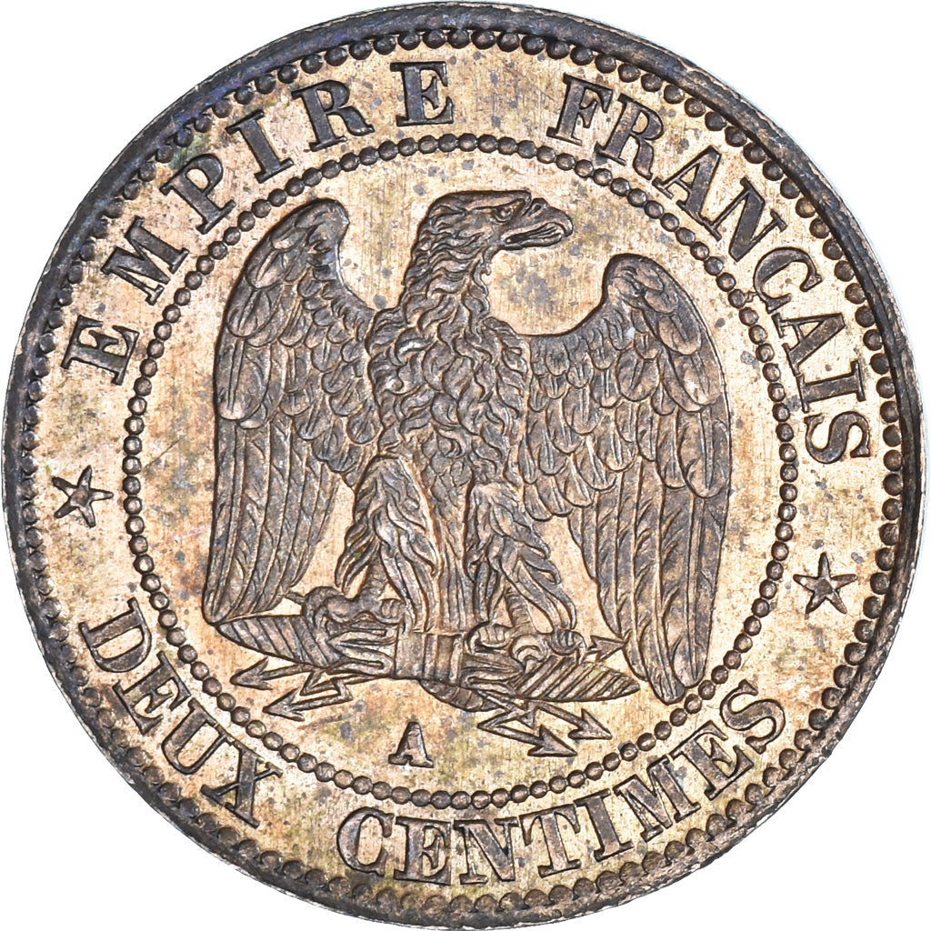 Munten, Frankrijk, 2 Centimes, 1862