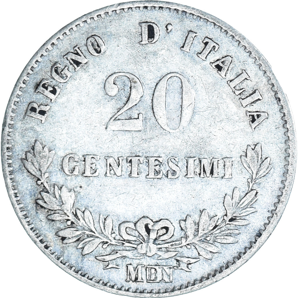 Coin, Italy, 20 Centesimi, 1863