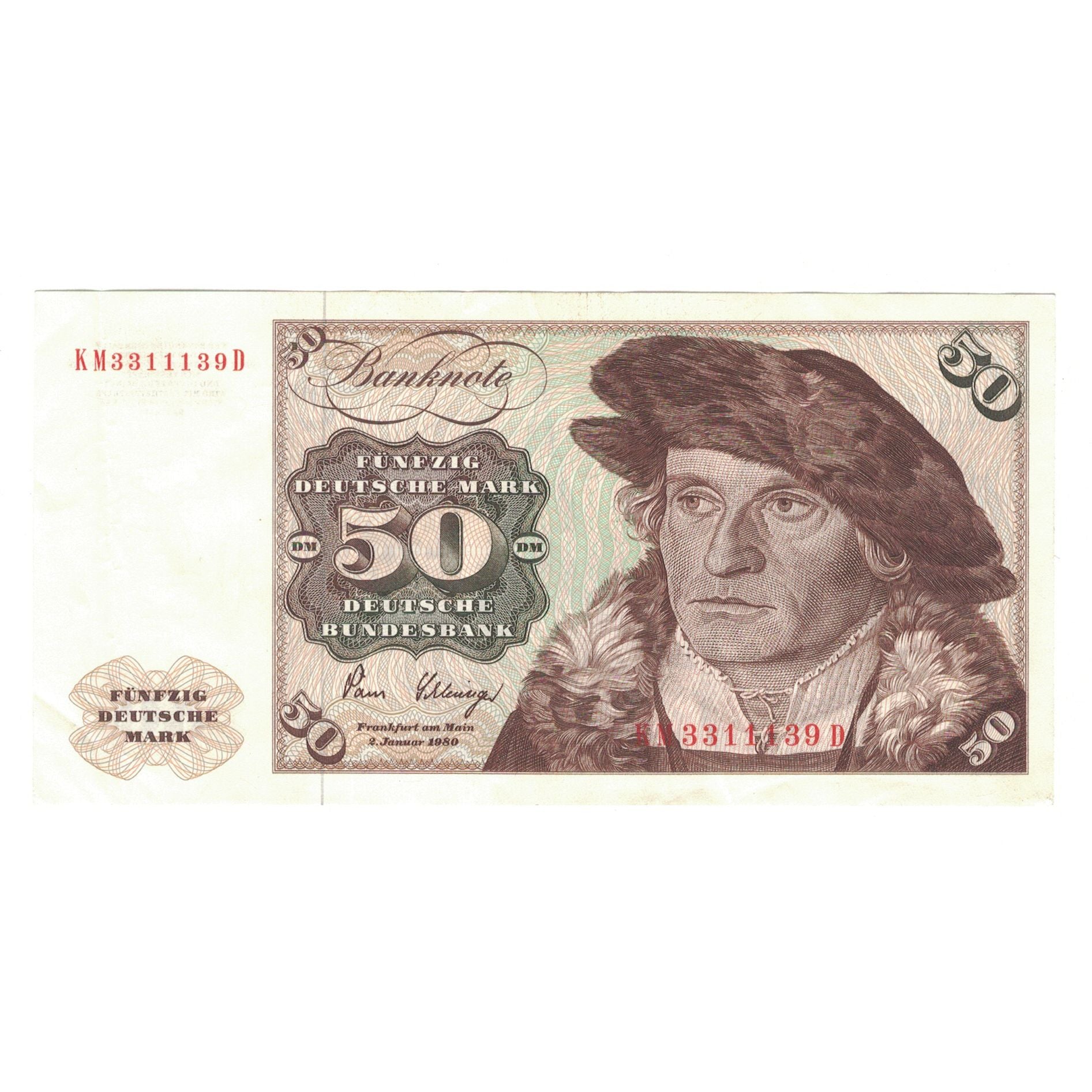 Banknote, GERMANY - FEDERAL REPUBLIC, 50 Deutsche Mark, 1980, 1980-01-02