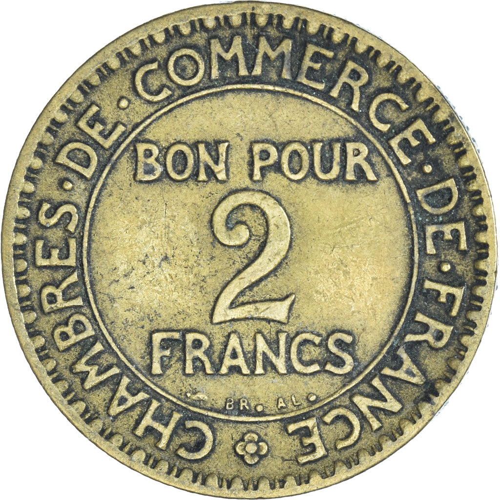 Moeda, França, 2 Francs, 1920