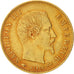 FRANCE, Napoléon III, 5 Francs, 1858, Paris, KM #787.1, EF(40-45), Gold, 16.7, G