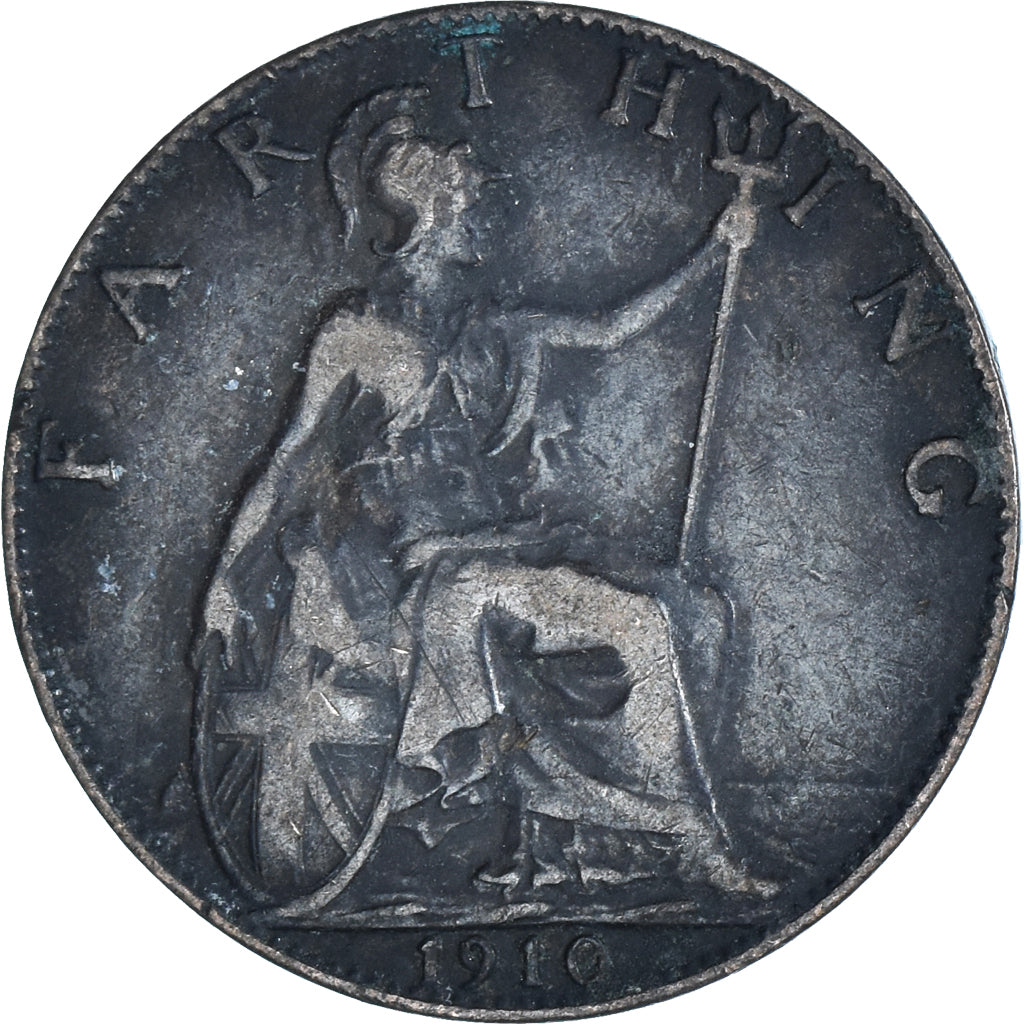 Coin, Great Britain, Farthing, 1910