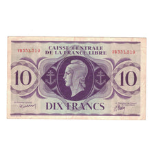 Geldschein, Französisch-Äquatorialafrika, 10 Francs, 1941, 1941-12-02, KM:11a