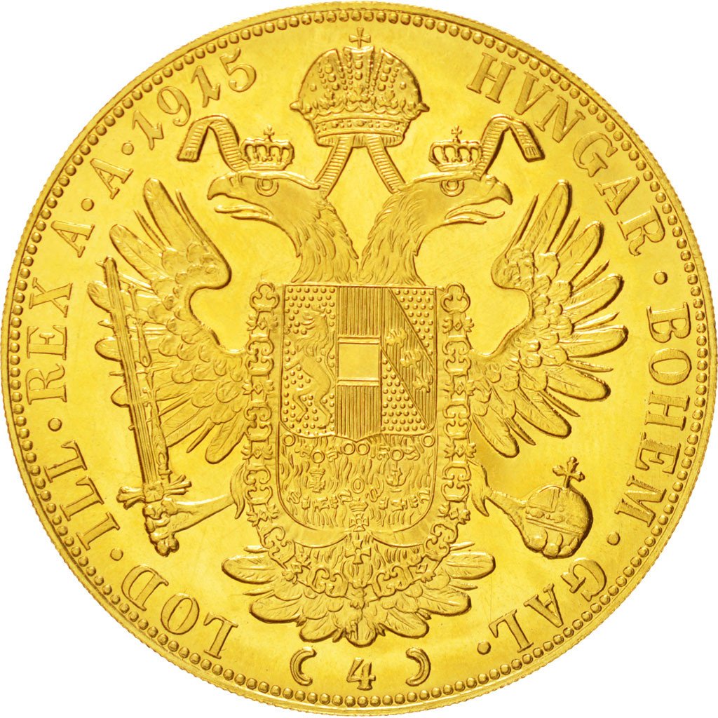 Autriche, François Joseph, 4 Ducats 1915, refrappe, KM 2276