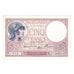 Francia, 5 Francs, Violet, 1939, T.58654, MBC+, Fayette:4.2, KM:83