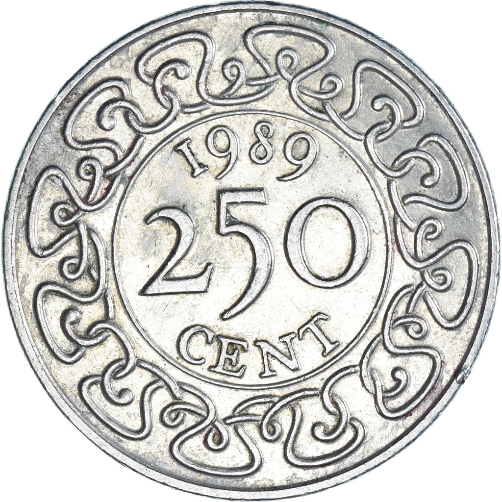 Coin, Suriname, 250 Cents, 1989