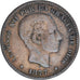 Moneda, España, 5 Centimos, 1877