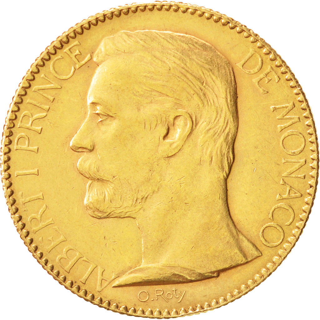 Monaco, Albert Ier, 100 Francs Or 1895 Paris, KM 105