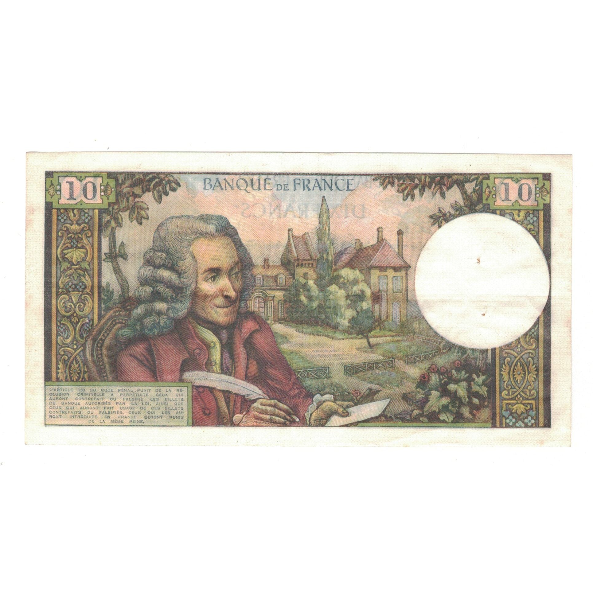 Francia, 10 Francs, Voltaire, 1967, W.372, MBC, Fayette:62.30, KM:147c