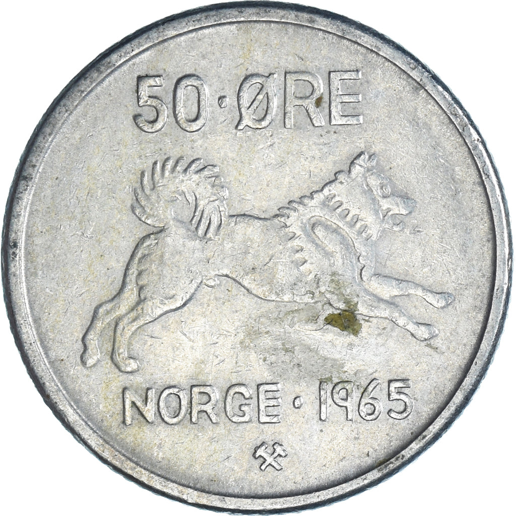 Coin, Norway, 50 Öre, 1965