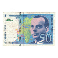France, 50 Francs, St Exupéry, 1999, F047589060, TB+, Fayette:73.5, KM:157Ad