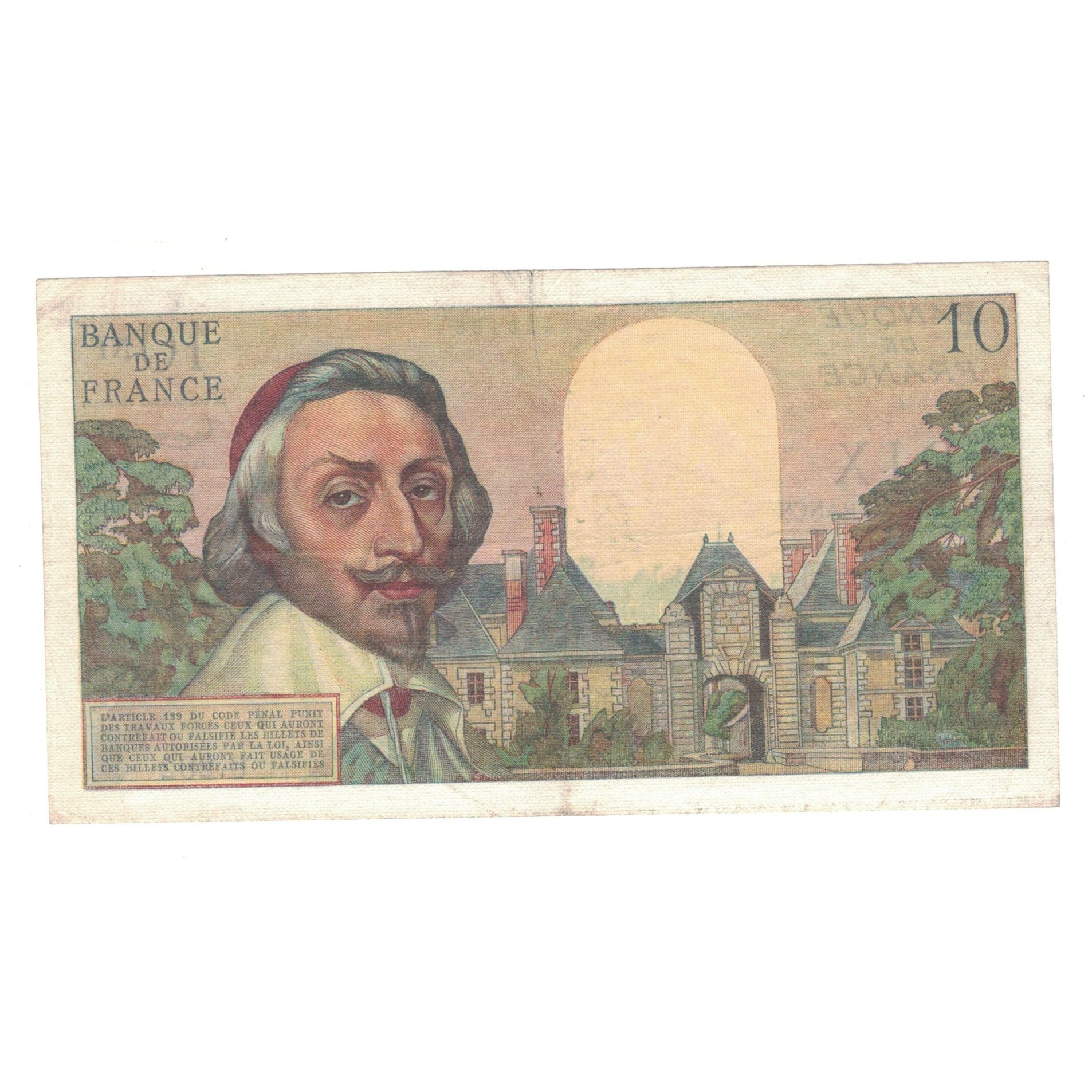 France, 10 Nouveaux Francs, Richelieu, 1962, U.202, TTB+, Fayette:57.17, KM:142a
