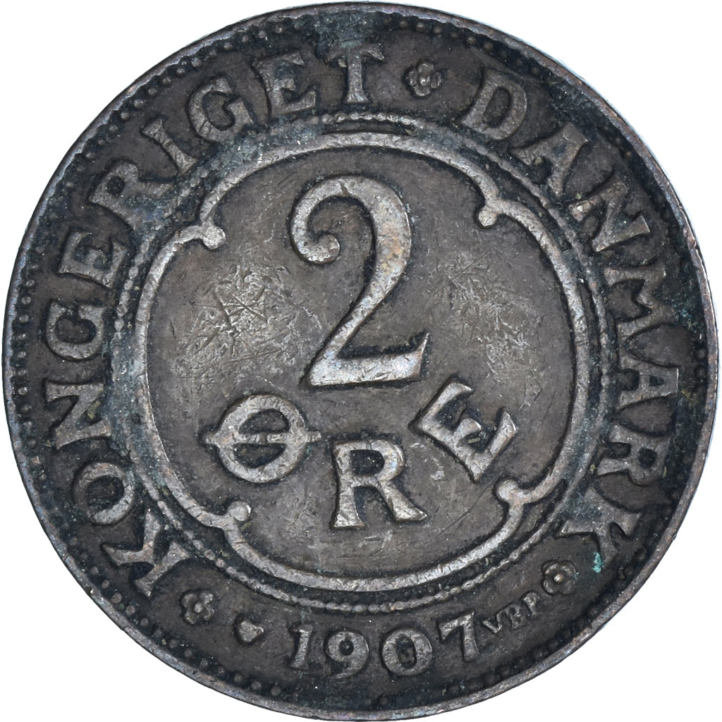 Coin, Denmark, 2 Öre, 1907