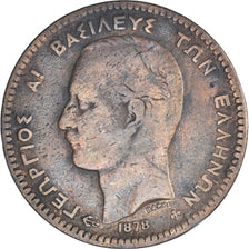 Coin, Greece, 10 Lepta, 1878
