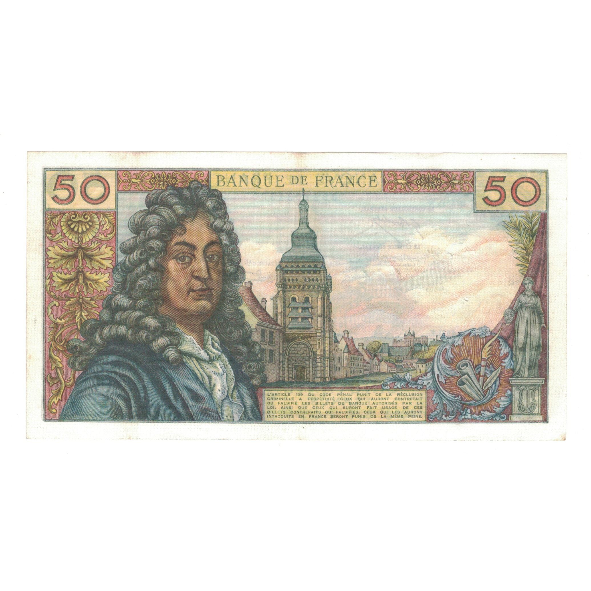 Francia, 50 Francs, Racine, 1974, L.249, BB+, Fayette:64.27, KM:148d