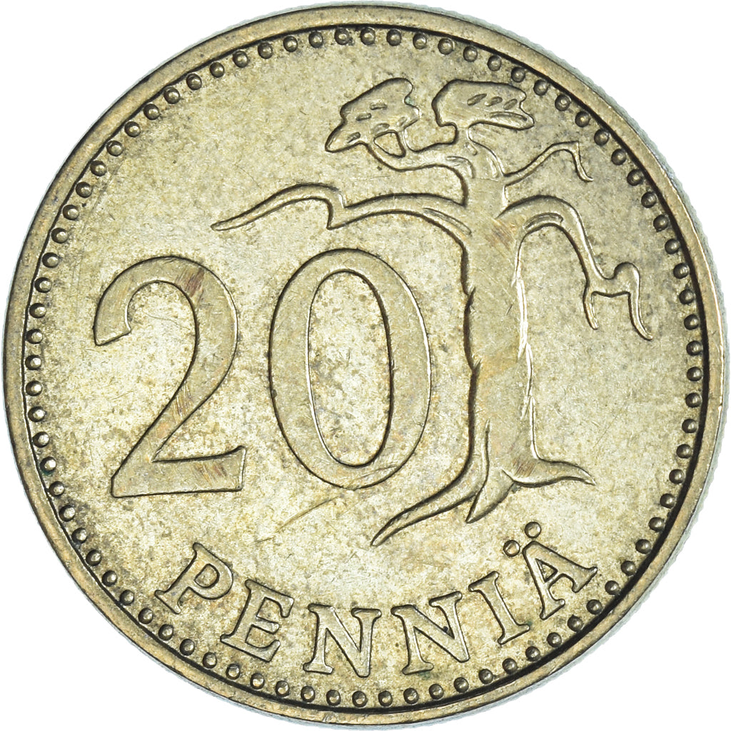 Moneta, Finlandia, 20 Pennia, 1983