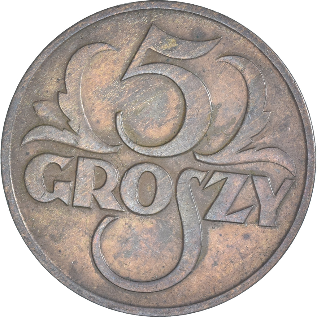 Coin, Poland, 5 Groszy, 1937
