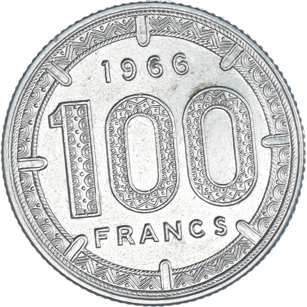 Coin, Cameroon, 100 Francs, 1966