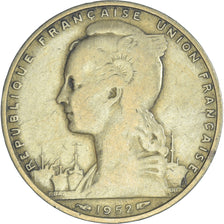 Coin, French Somaliland, 20 Francs, 1952