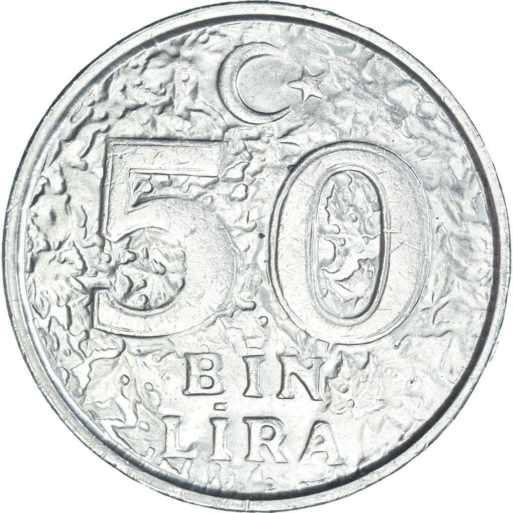 Moneda, Turquía, 50000 Lira, 50 Bin Lira, 2000