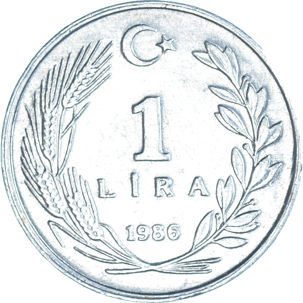 Coin, Turkey, Lira, 1986