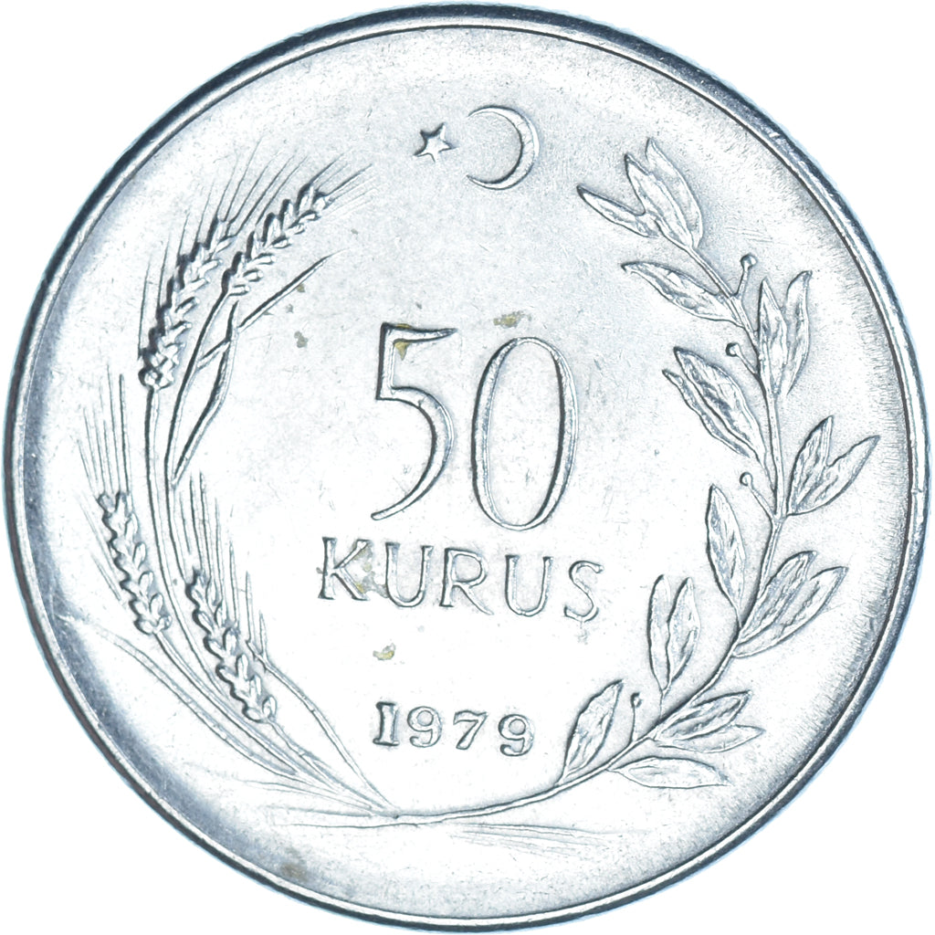 Monnaie, Turquie, 50 Kurus, 1979
