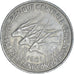 Coin, Central Africa, 50 Francs, 1961