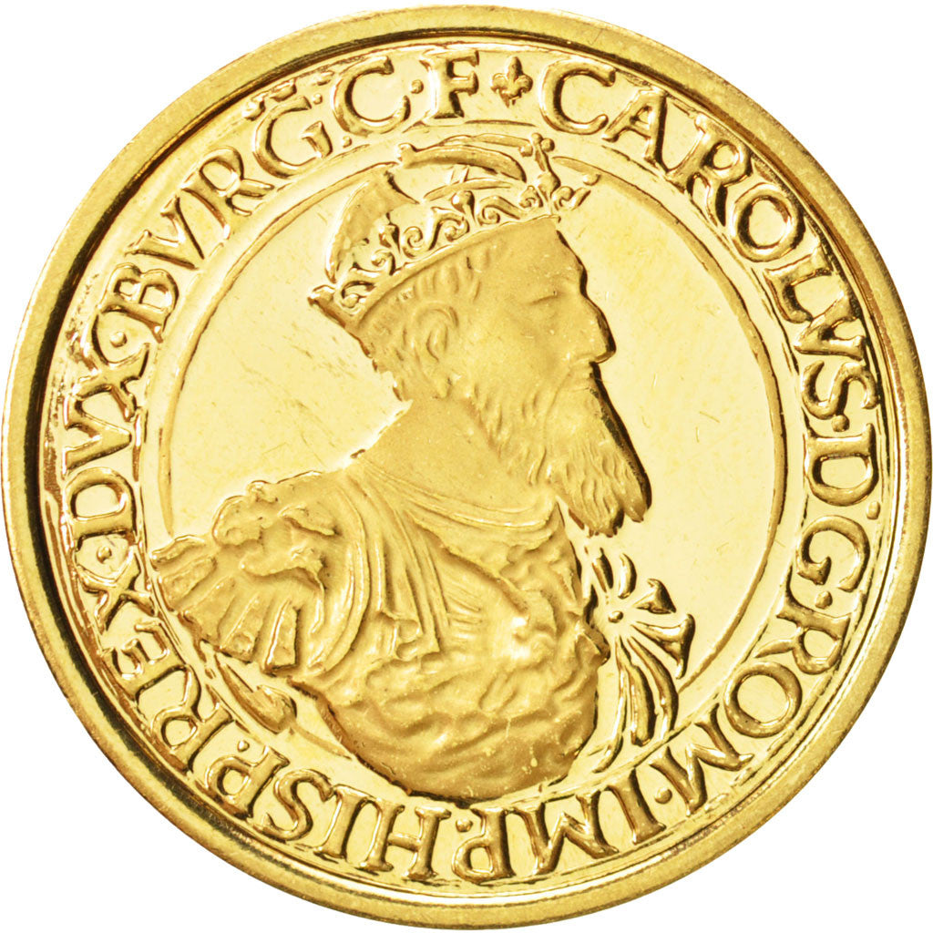 Coin, Belgium, 50 Ecu, 1987, MS(63), Gold, KM:167