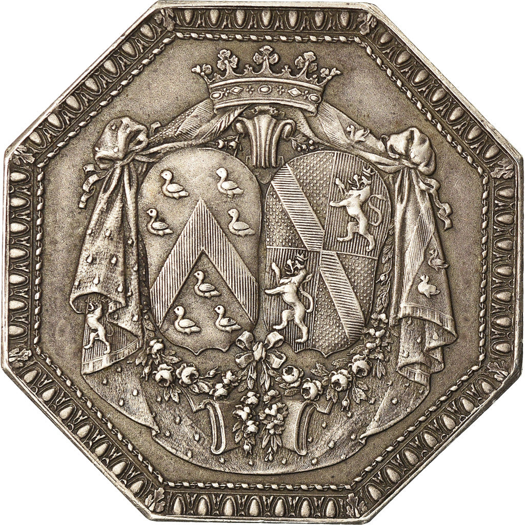 France, Jeton, Louis XV, Amour et Mariage, History, Lorthior, SUP+, Argent