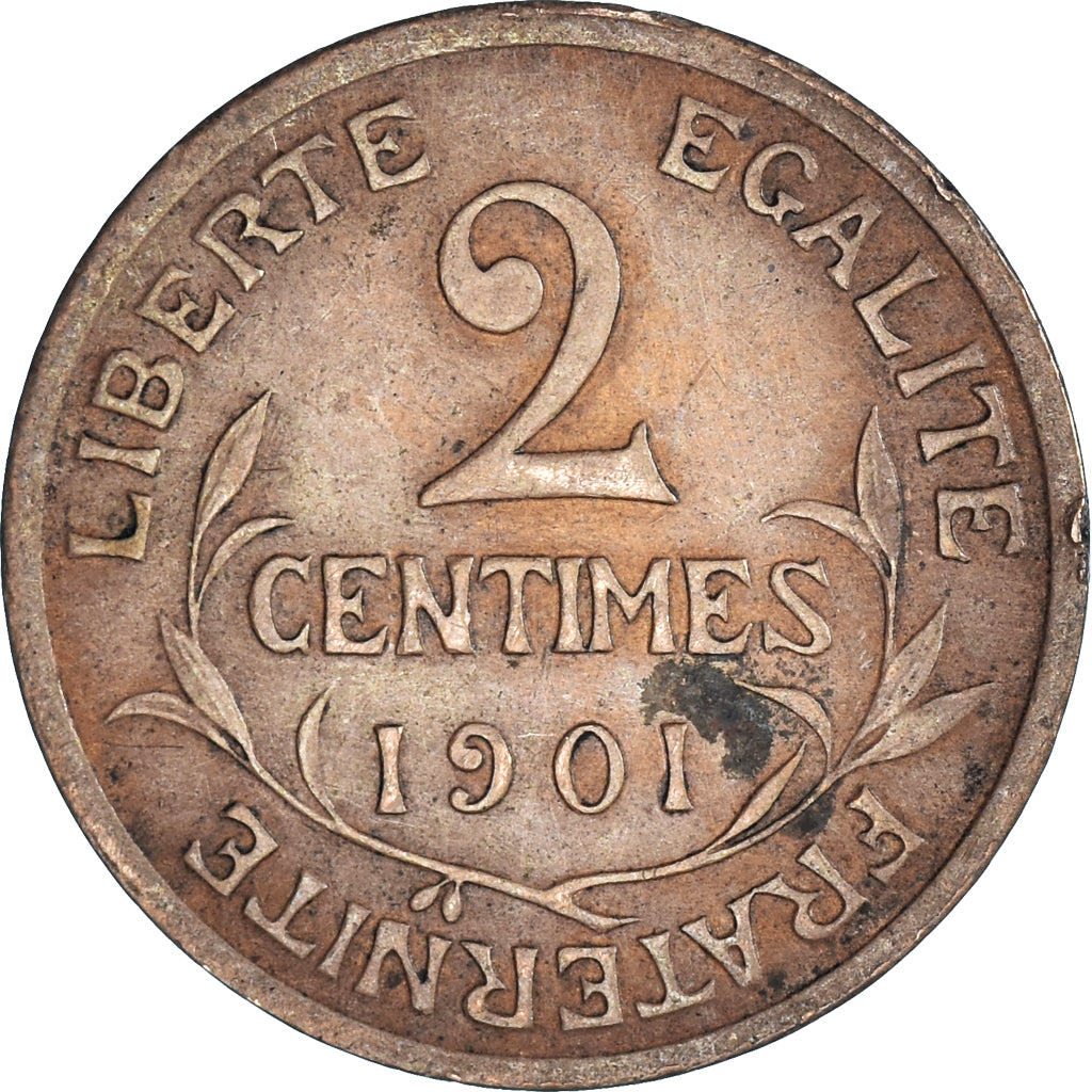 Monnaie, France, 2 Centimes, 1901
