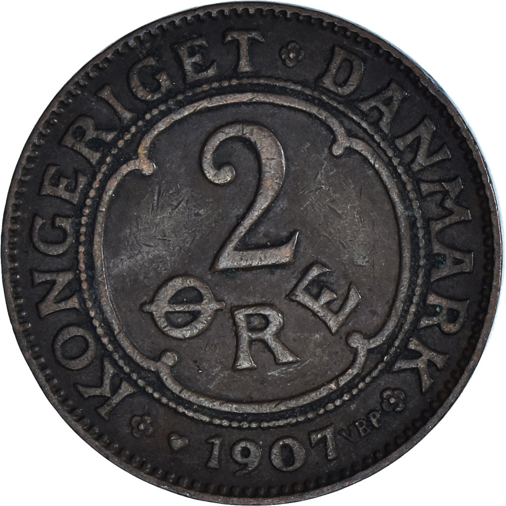 Monnaie, Danemark, 2 Öre, 1907