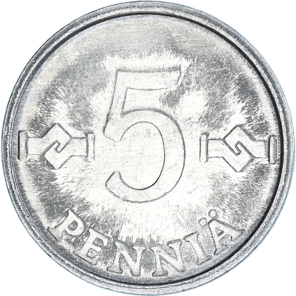 Coin, Finland, 5 Pennia, 1987