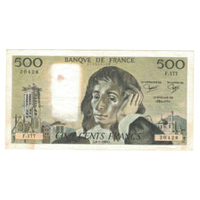 France, 500 Francs, Pascal, 1983, F.177, EF(40-45), Fayette:71.28, KM:156e