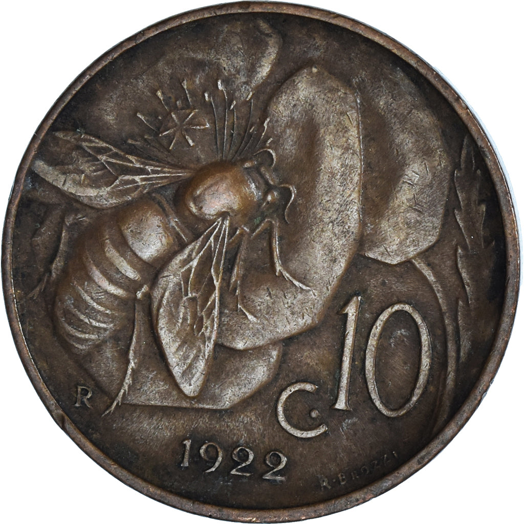 Moneda, Italia, 10 Centesimi, 1922