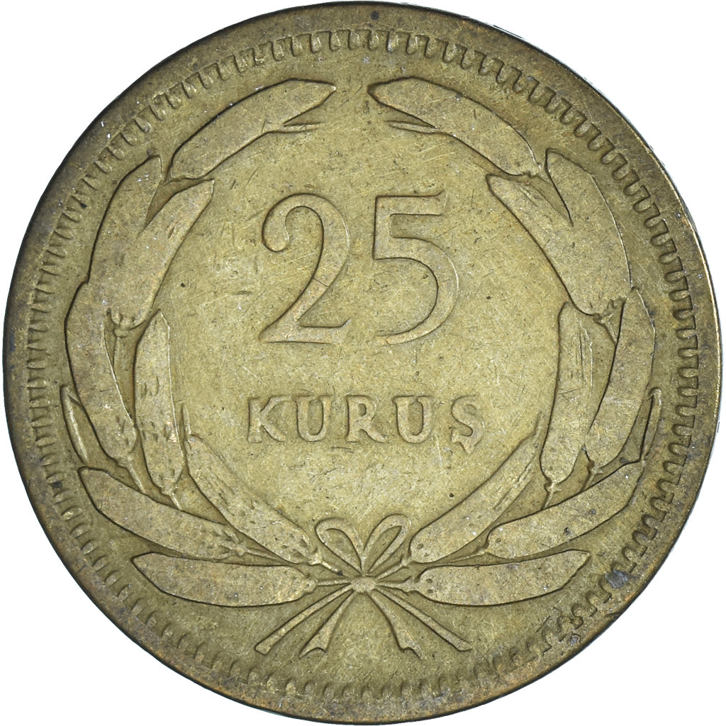 Moneta, Turchia, 25 Kurus, 1949