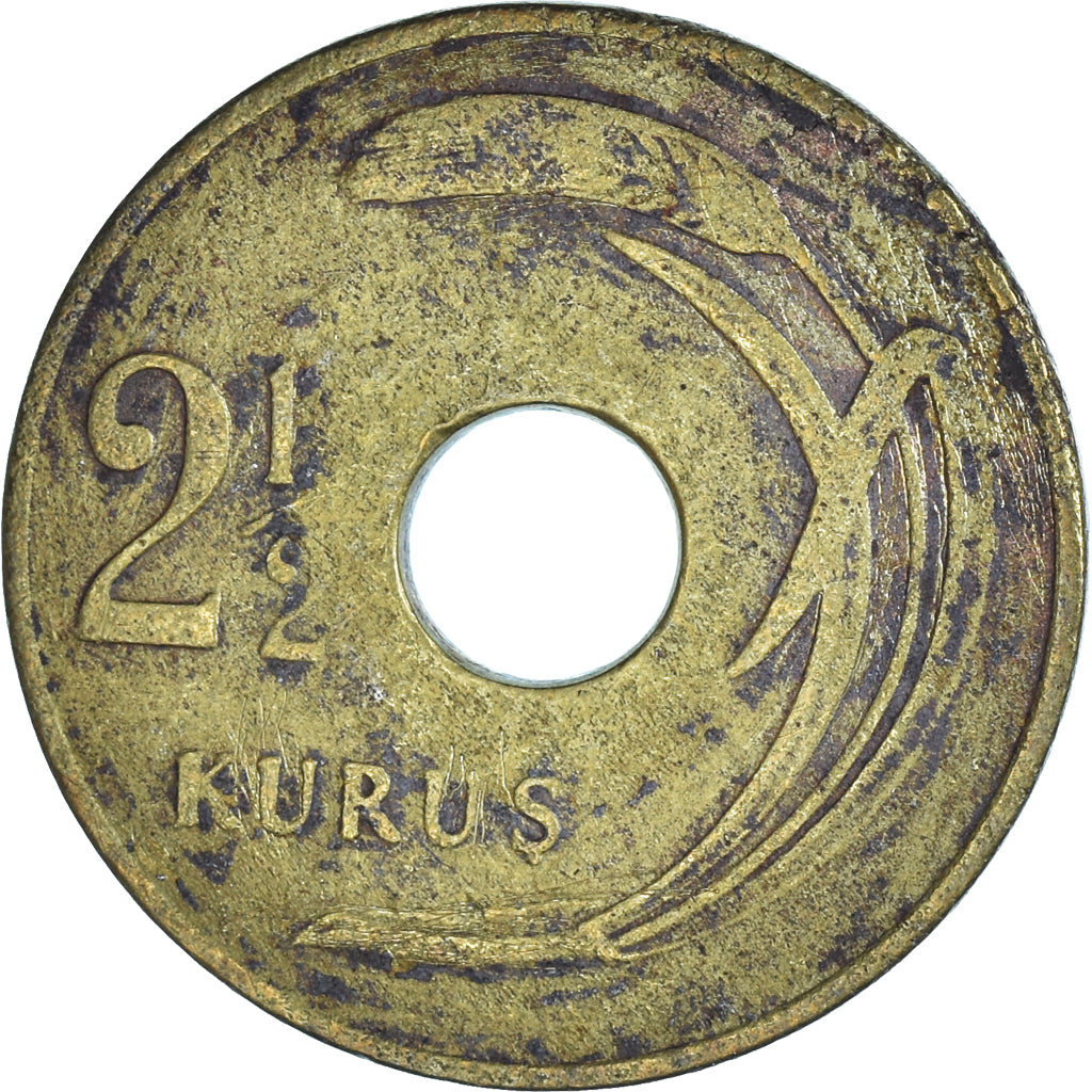 Coin, Turkey, 2-1/2 Kurus, 1949