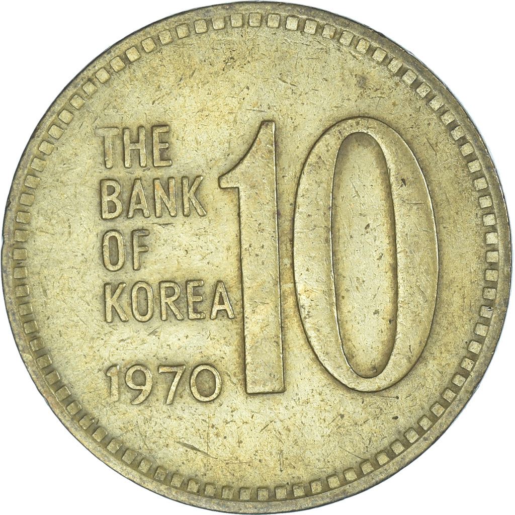 Coin, KOREA-SOUTH, 10 Won, 1970