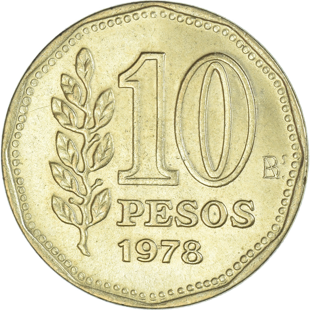 Moneta, Argentina, 10 Pesos, 1978