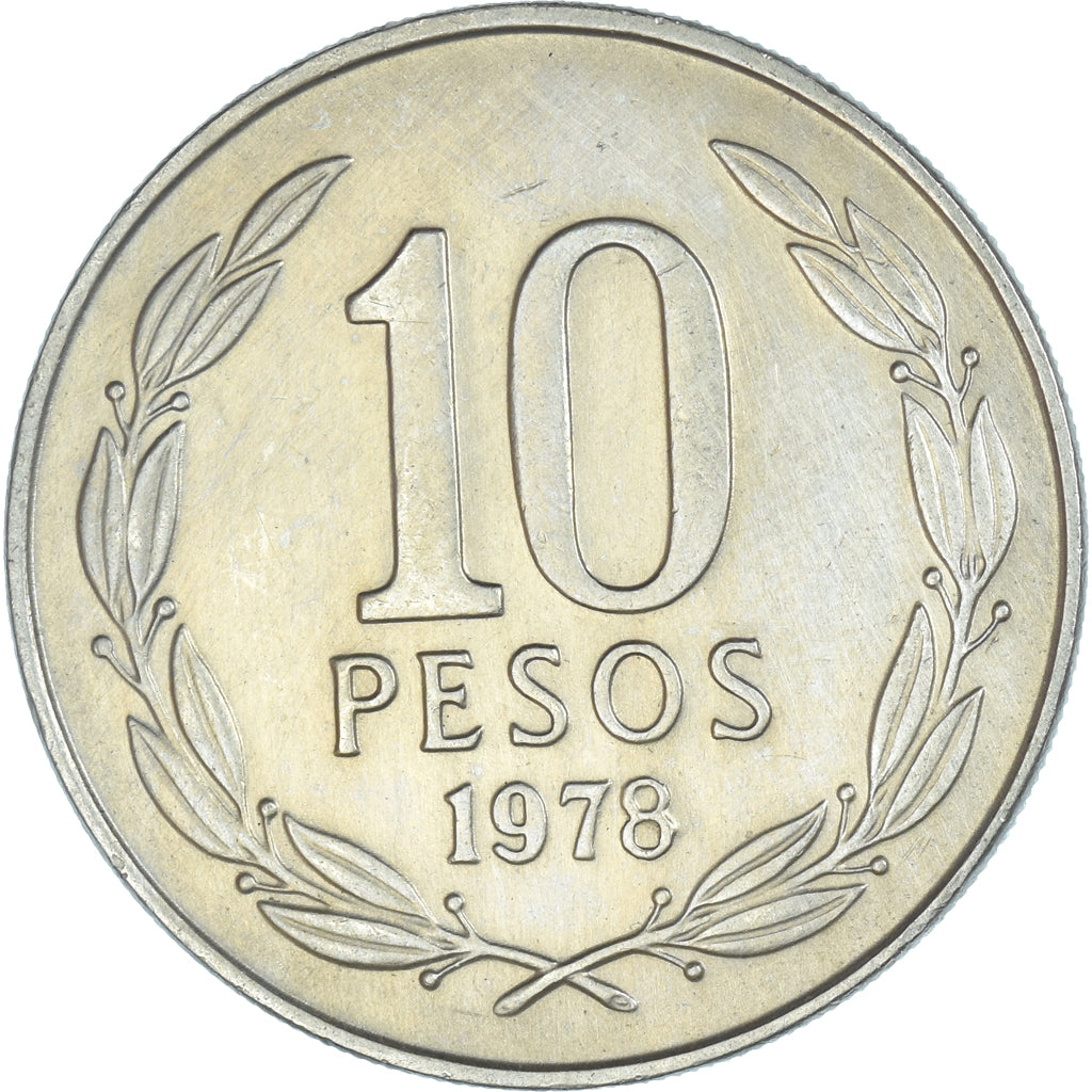 Moneda, Chile, 10 Pesos, 1978